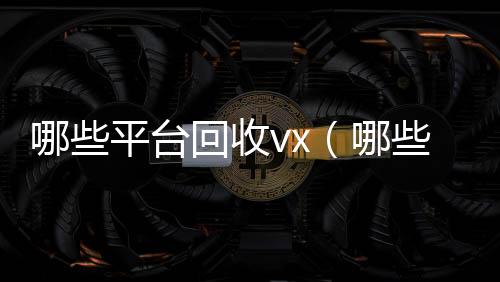 哪些平台回收收vxvx（哪些平台回收旧书）